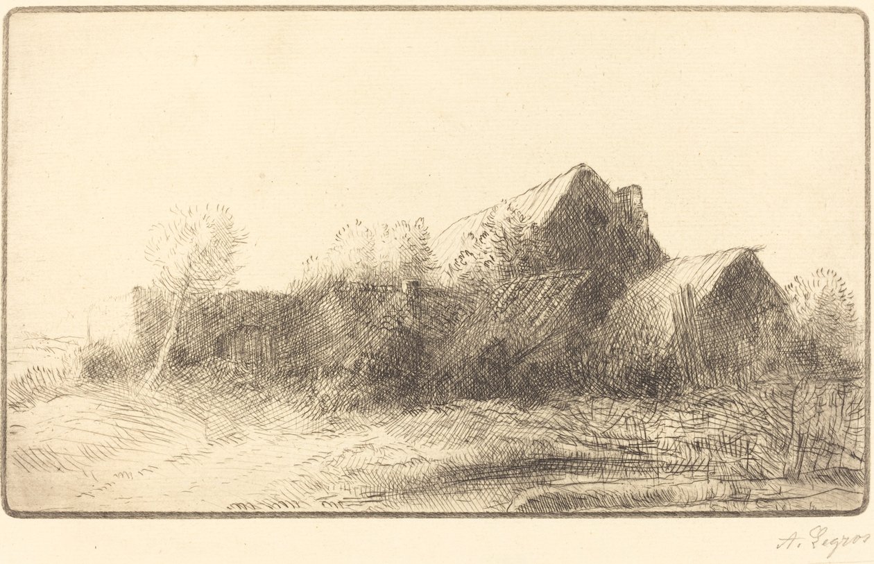 Gård En gård. av Alphonse Legros