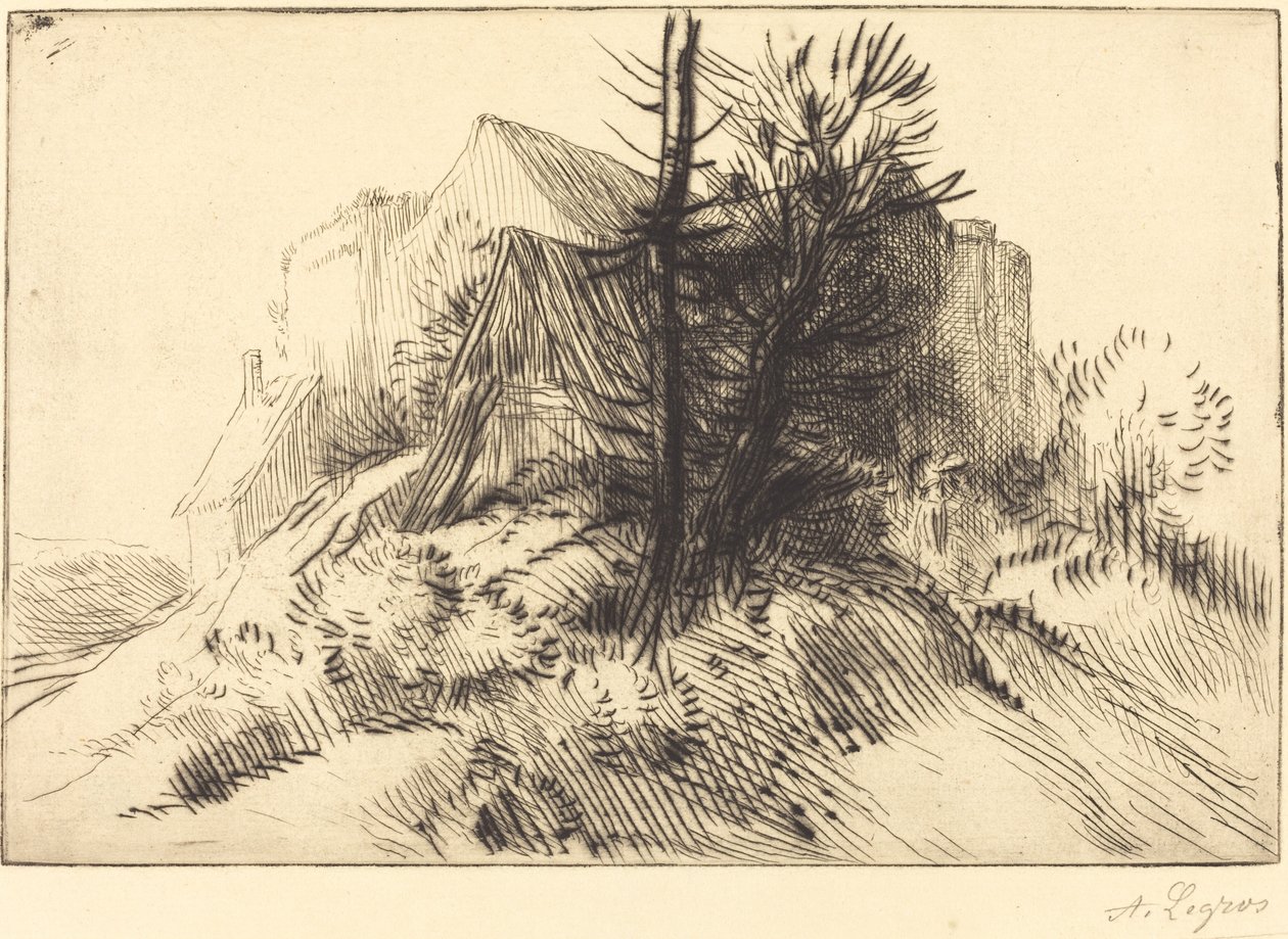 Gård om vinteren En gård om vinteren. av Alphonse Legros