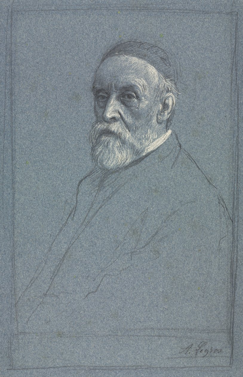 George Frederick Watts, R.A., ca. 1877-1878. av Alphonse Legros