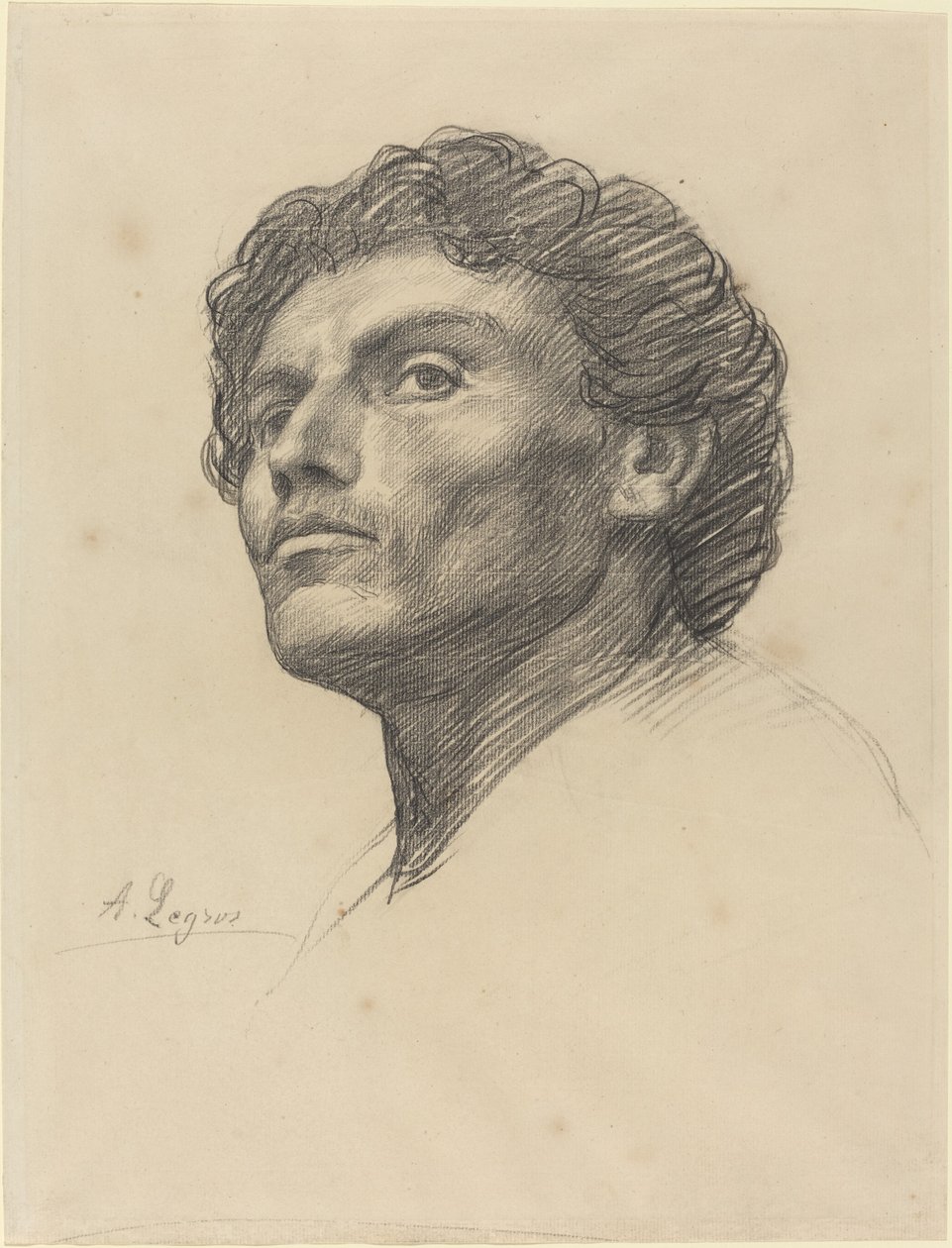 Leder av en mann. av Alphonse Legros