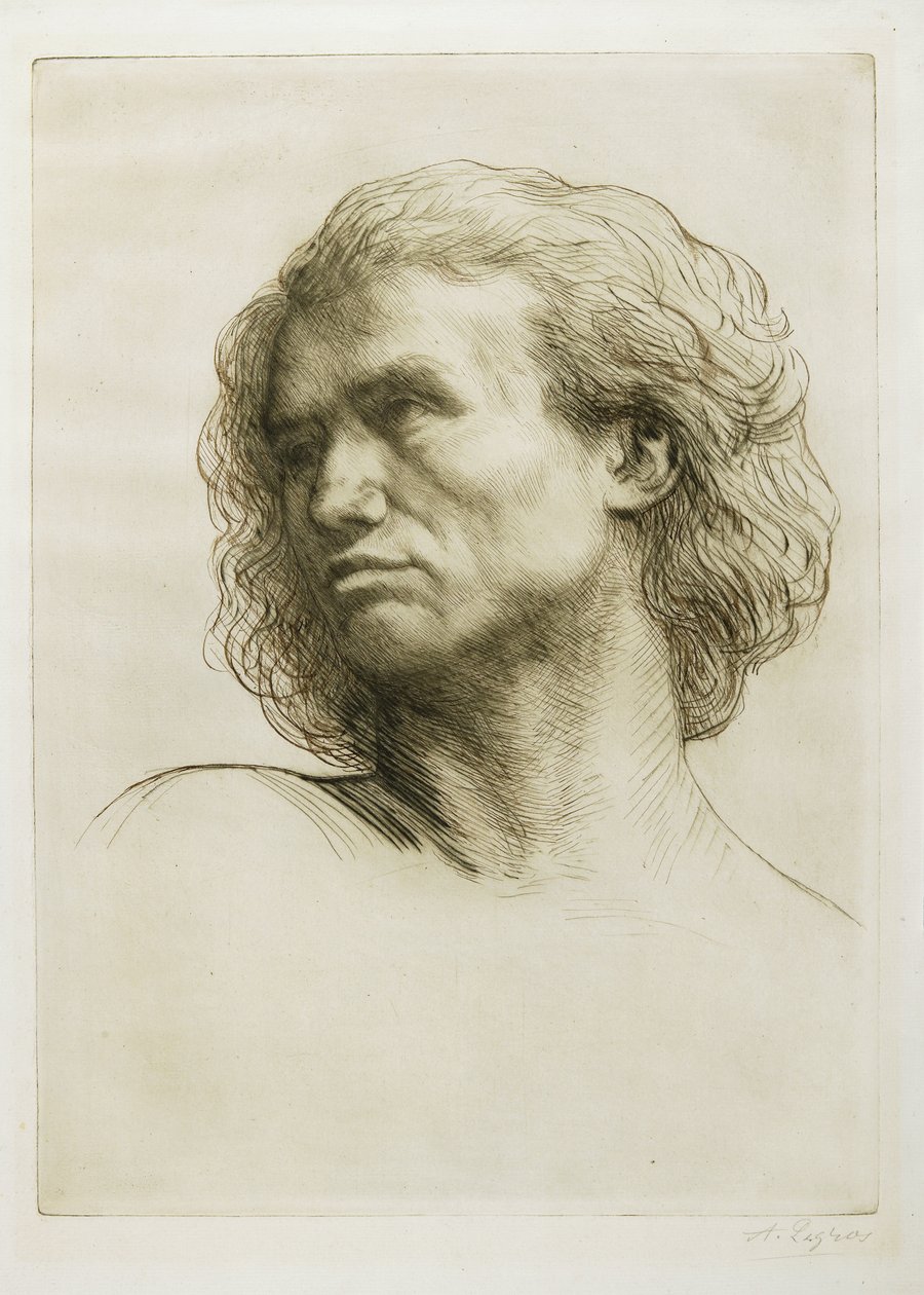 Leder for en modell, 1877 av Alphonse Legros