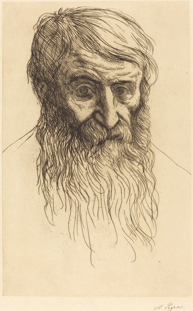 Leder for en filosof Tete de philosophe. av Alphonse Legros