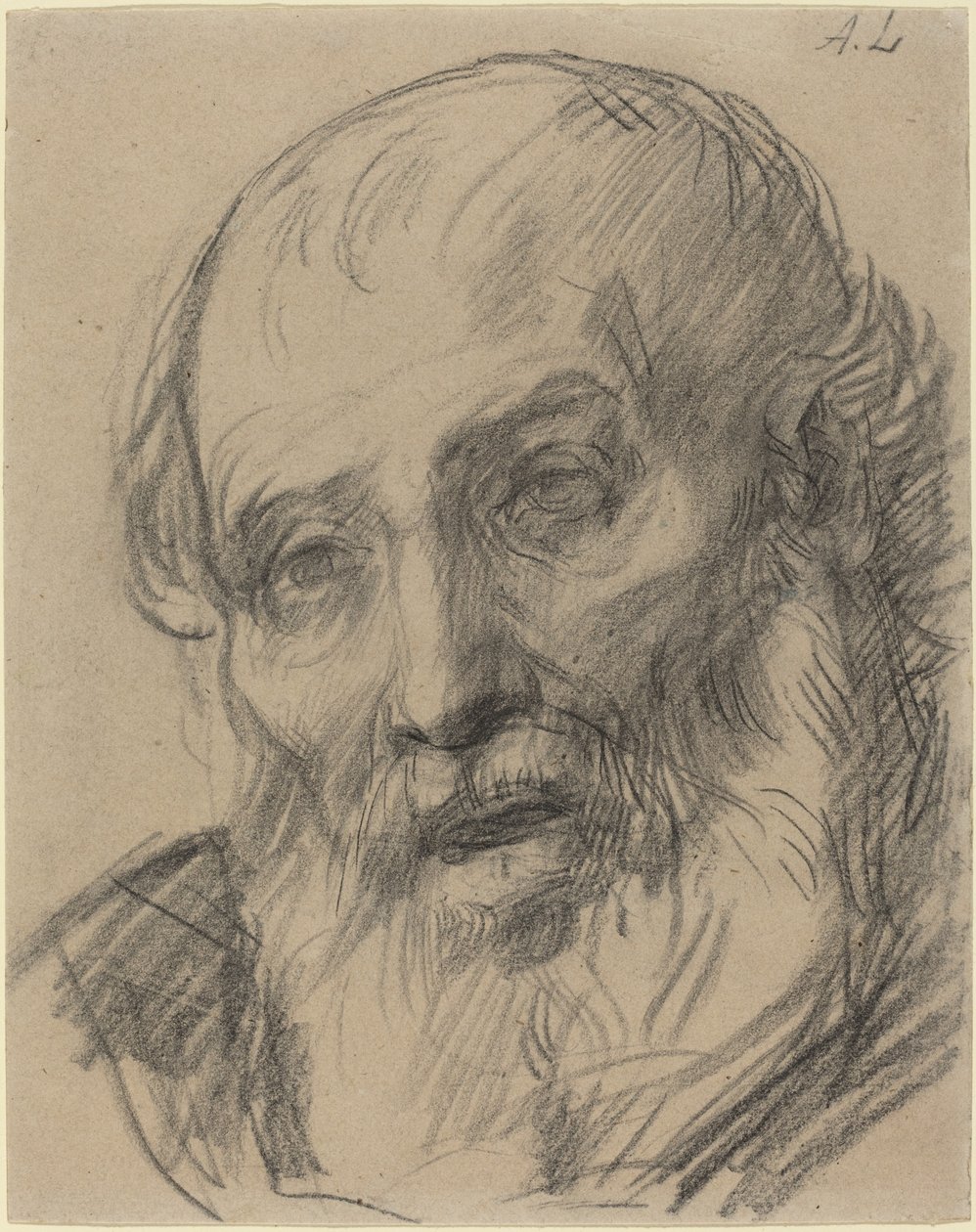 Leder av en gammel mann av Alphonse Legros