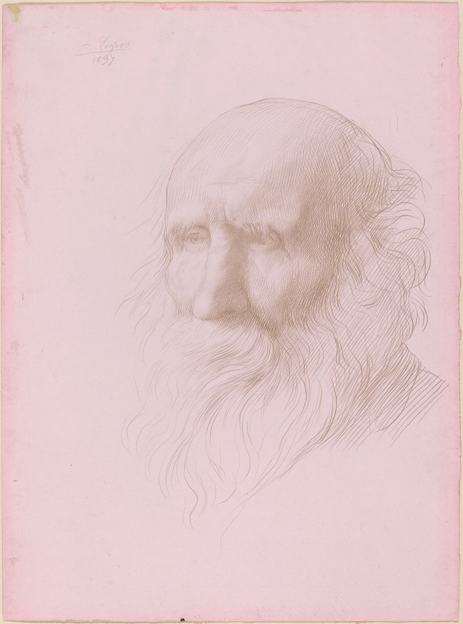 Leder av en gammel mann av Alphonse Legros