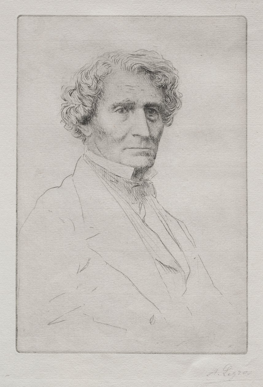Hector Berlioz. av Alphonse Legros