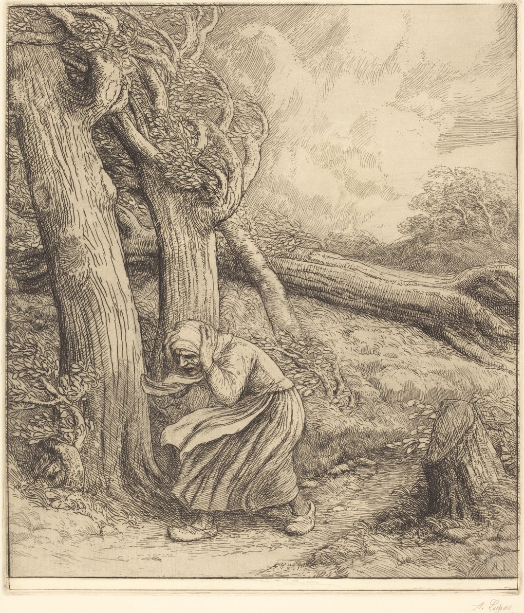 Orkan (orkanen) av Alphonse Legros