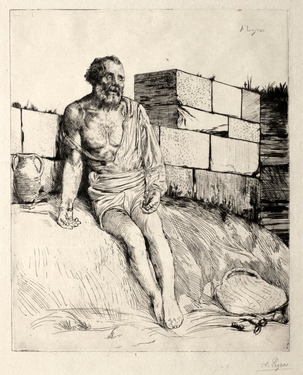 Job First Plate. av Alphonse Legros