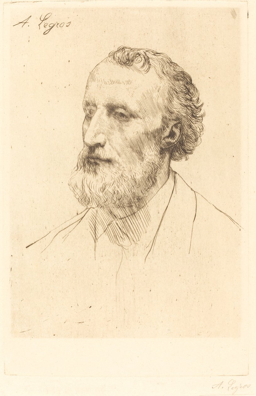 Jules Dalou, 1st plate. av Alphonse Legros