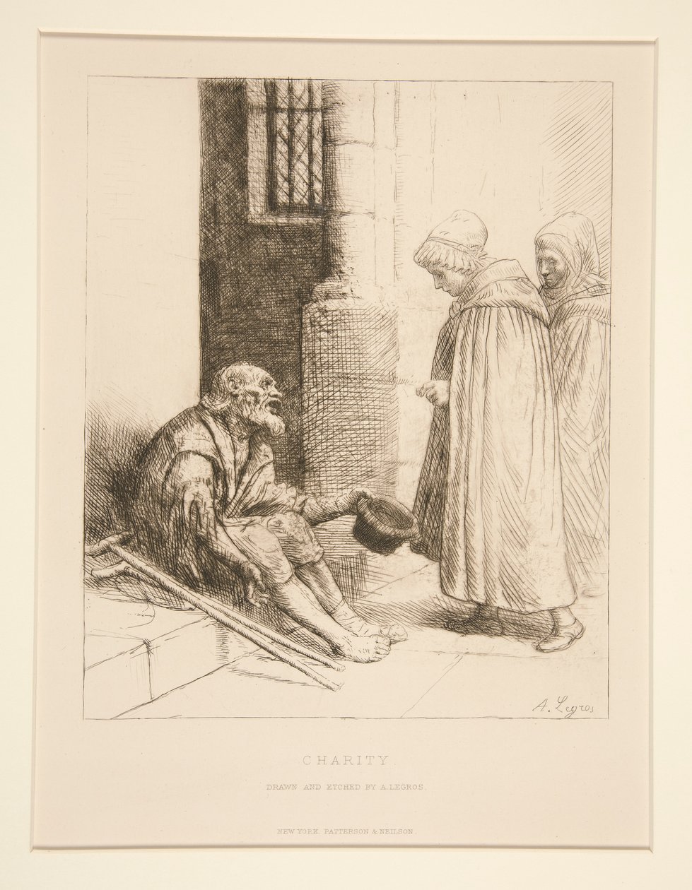 La Charite (veldedighet) av Alphonse Legros