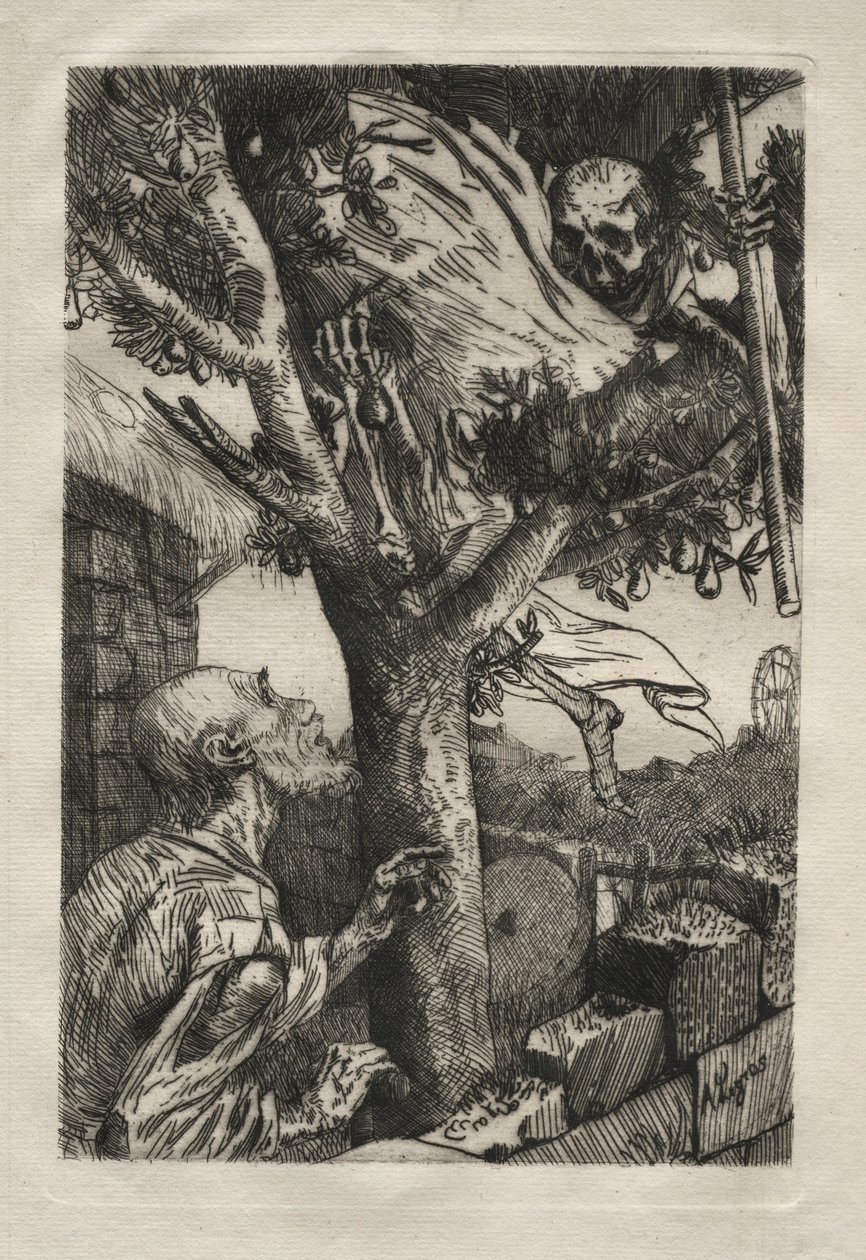 Død i pæretreet. av Alphonse Legros