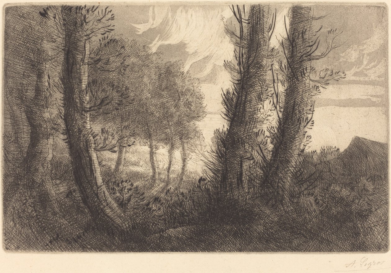 Landskap av Alphonse Legros