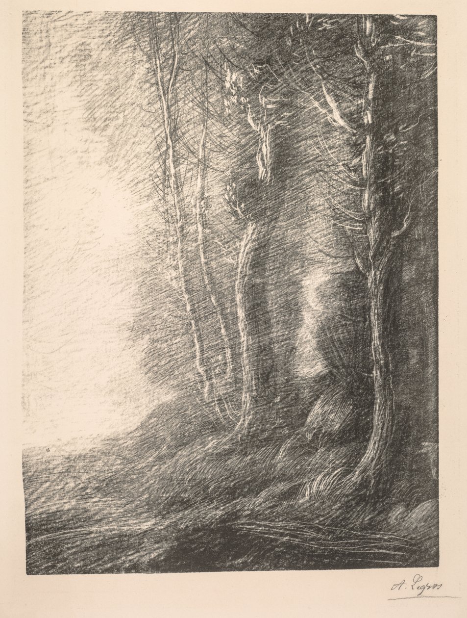 Landskap av Alphonse Legros