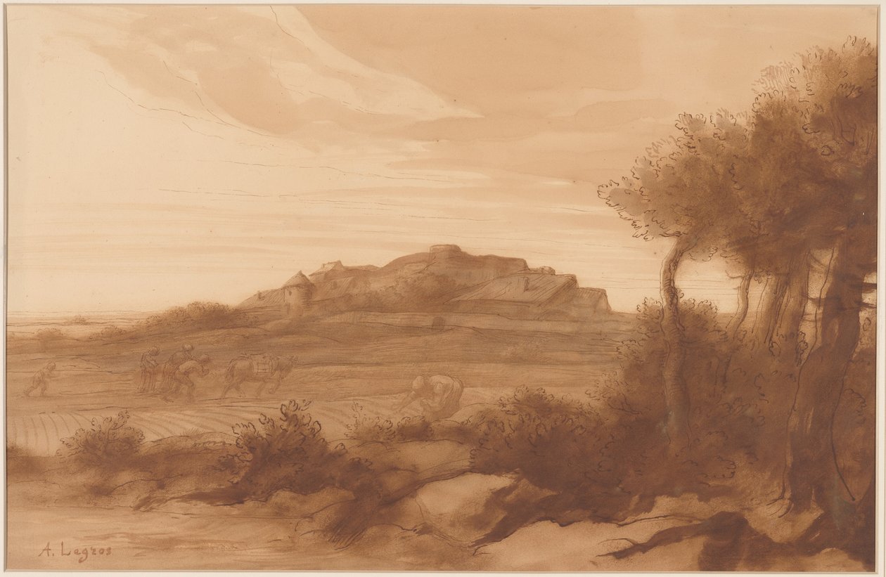 Landskap av Alphonse Legros