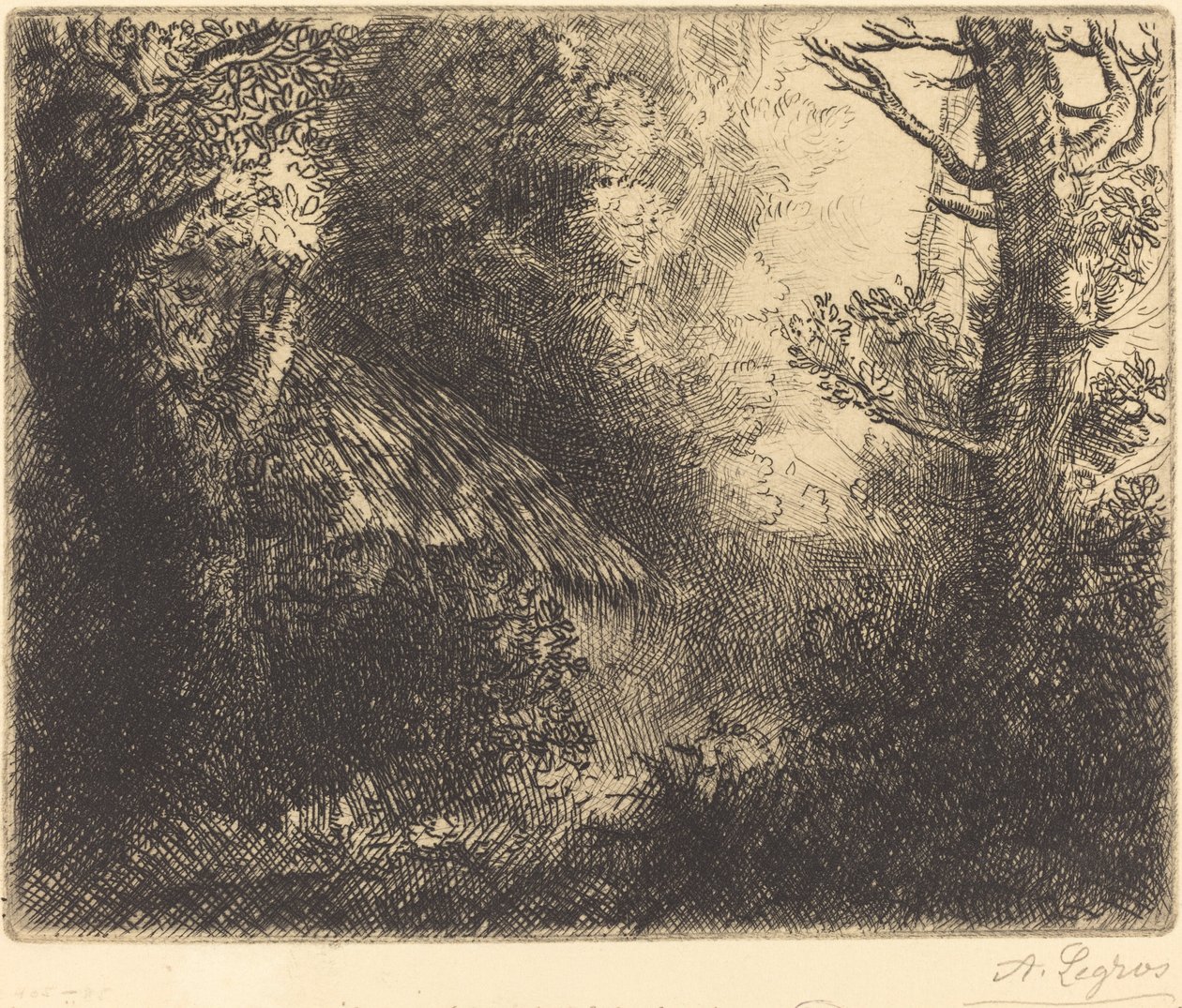 Landskap: Nær Chailleux Landskap: Nær Chailleux. av Alphonse Legros