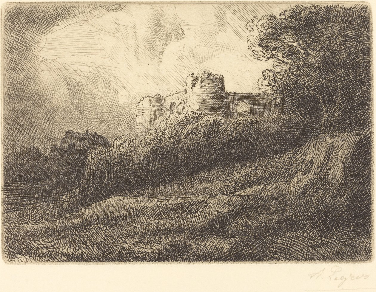 Landskap Landskap. av Alphonse Legros