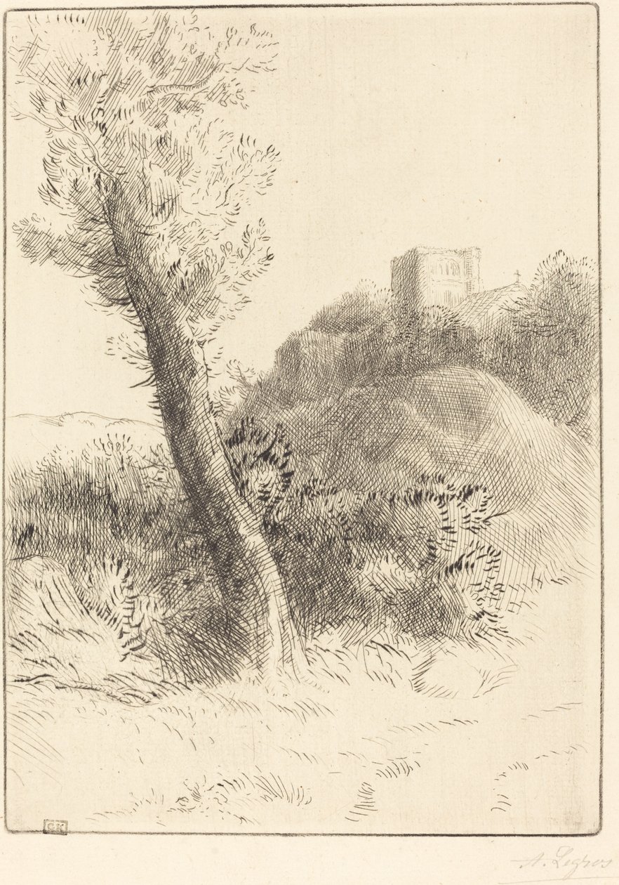 Landskap Landskap. av Alphonse Legros