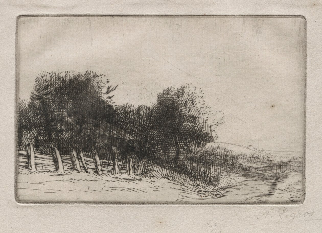 Landskap Et Landskap. av Alphonse Legros