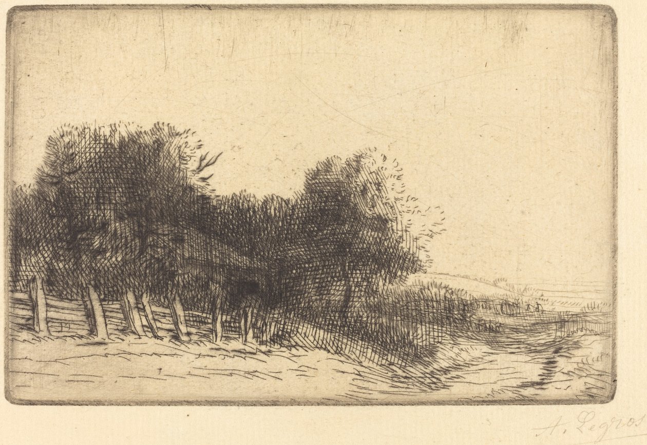 Landskap Et landskap. av Alphonse Legros