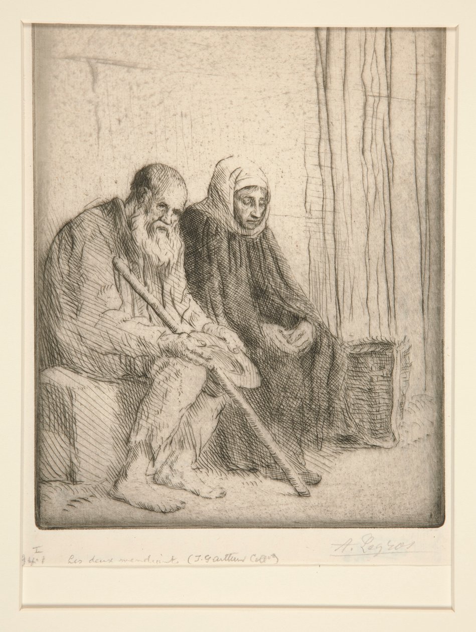 The Two Beggars (Two Beggars) av Alphonse Legros