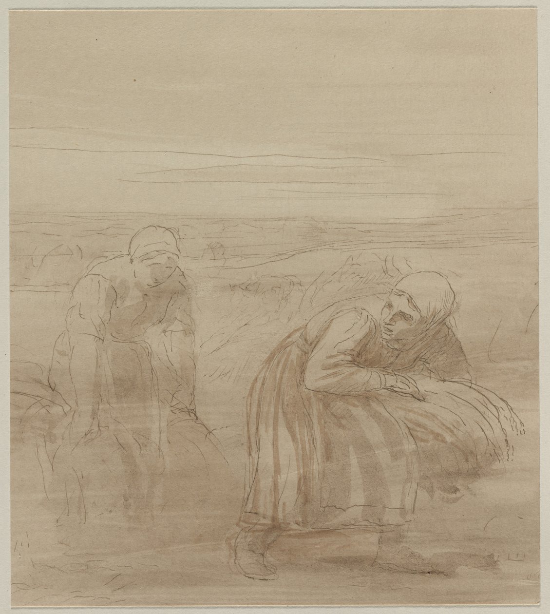 The Gleaners, 1800-tallet. av Alphonse Legros