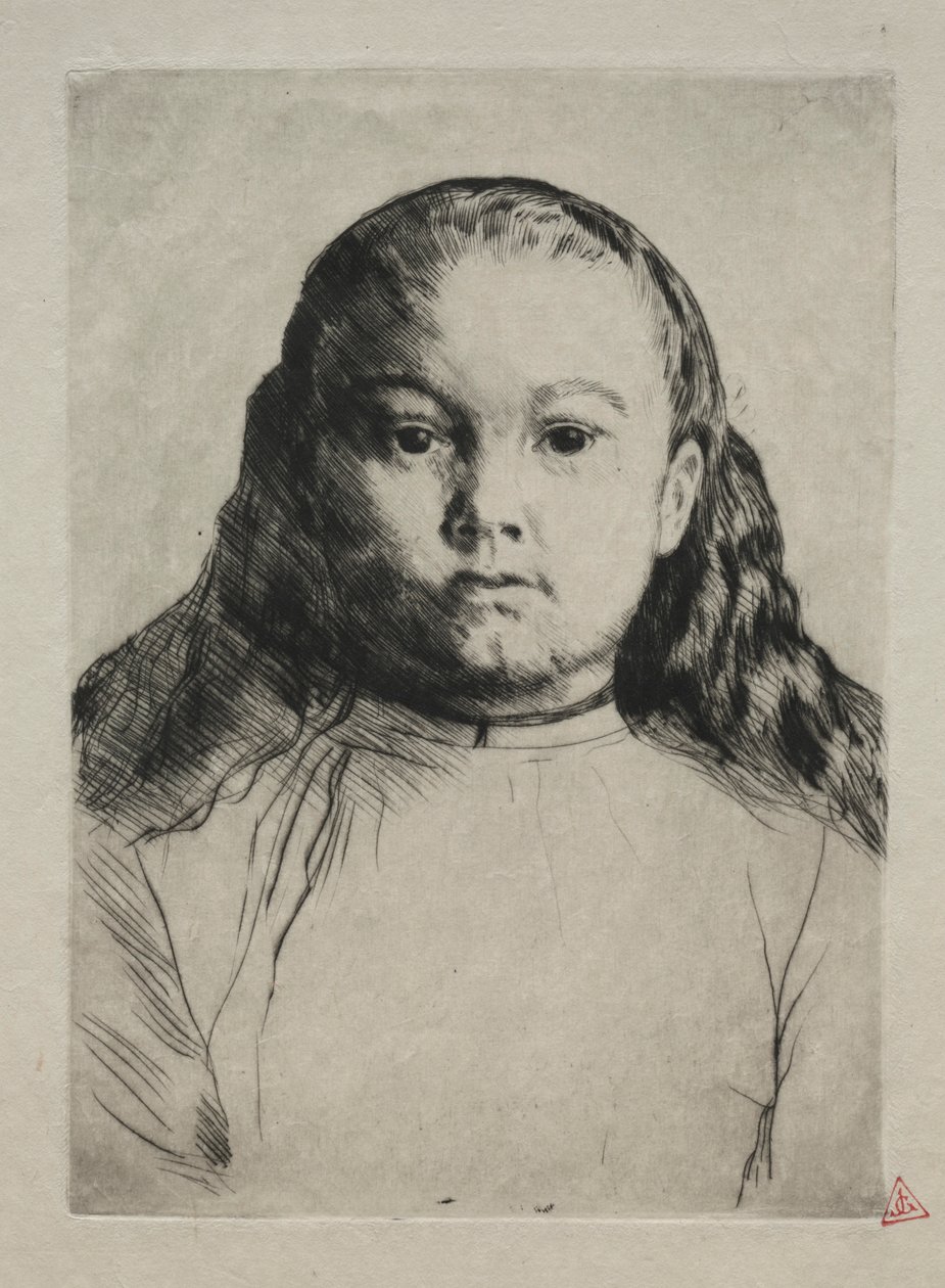 Lille Marie. av Alphonse Legros