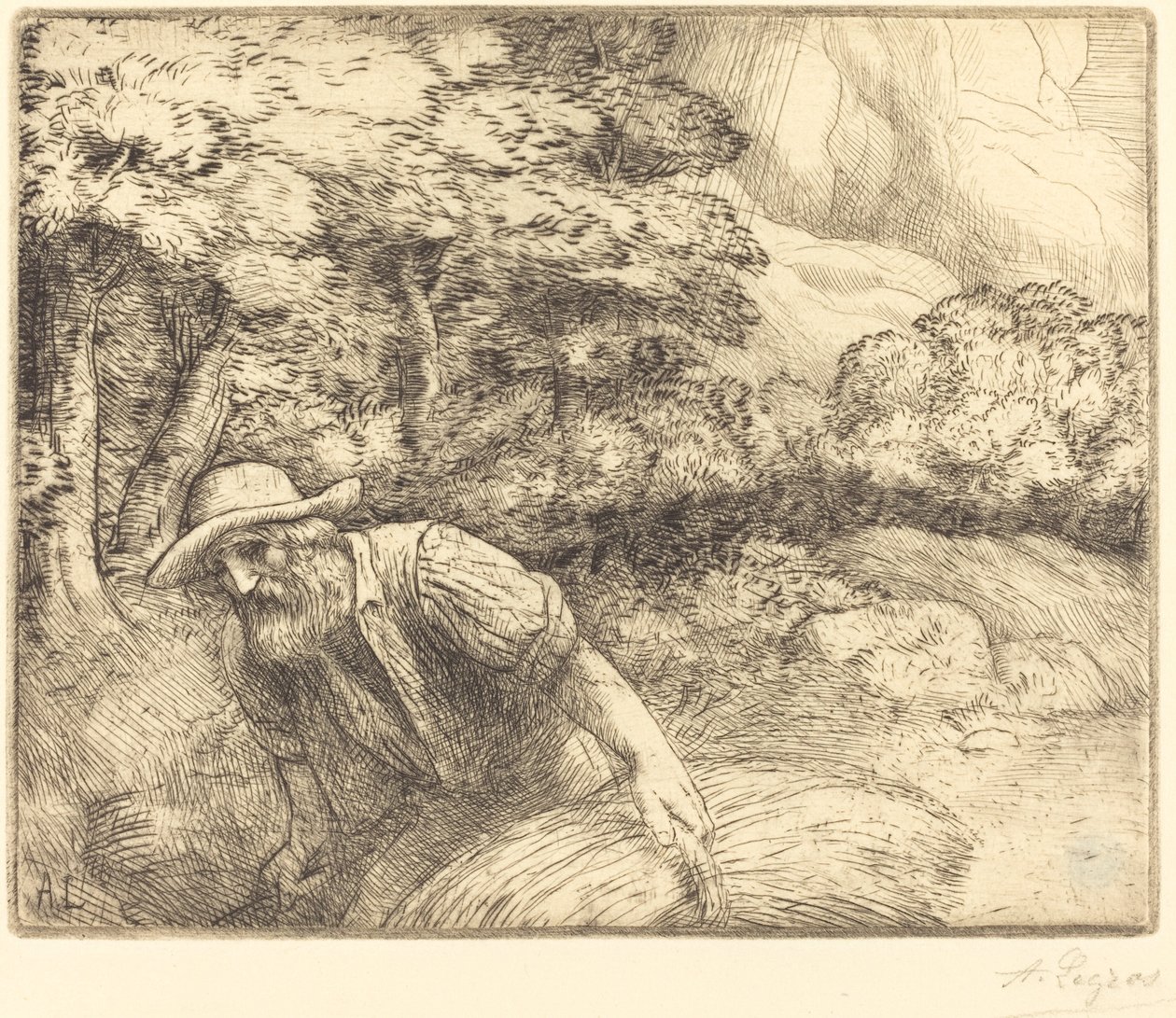 Mann som søker av Alphonse Legros