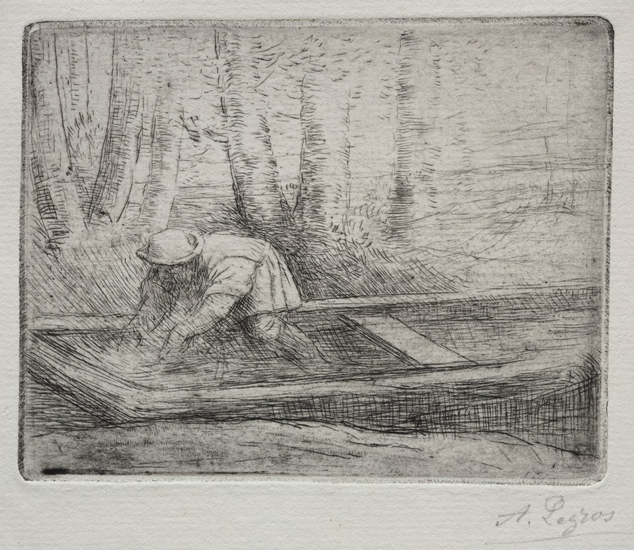Mann i en snert av Alphonse Legros