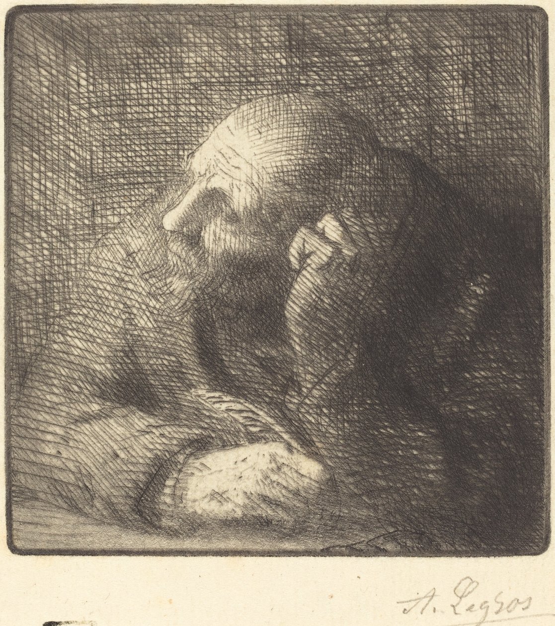 Meditasjon La meditasjon. av Alphonse Legros