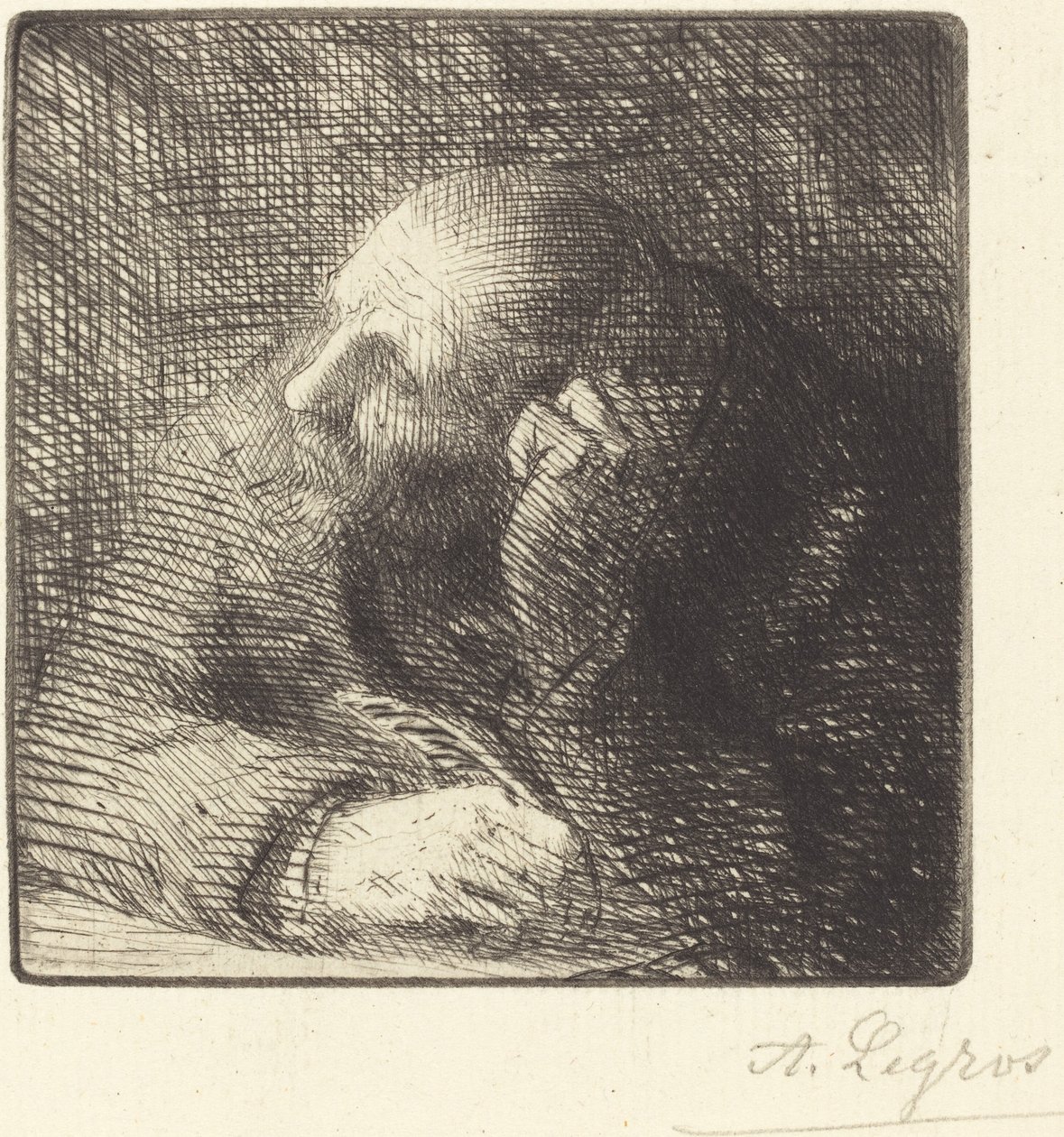 Meditasjon La meditasjon. av Alphonse Legros