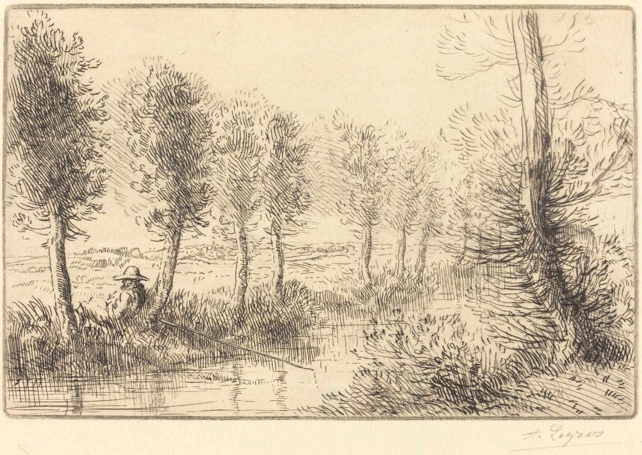 Nær møllen (Pres du moulin) av Alphonse Legros