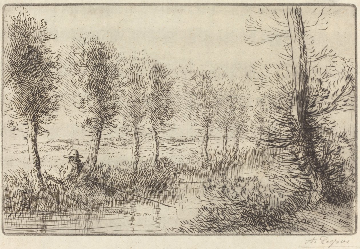 Nær møllen (Pres du moulin) av Alphonse Legros