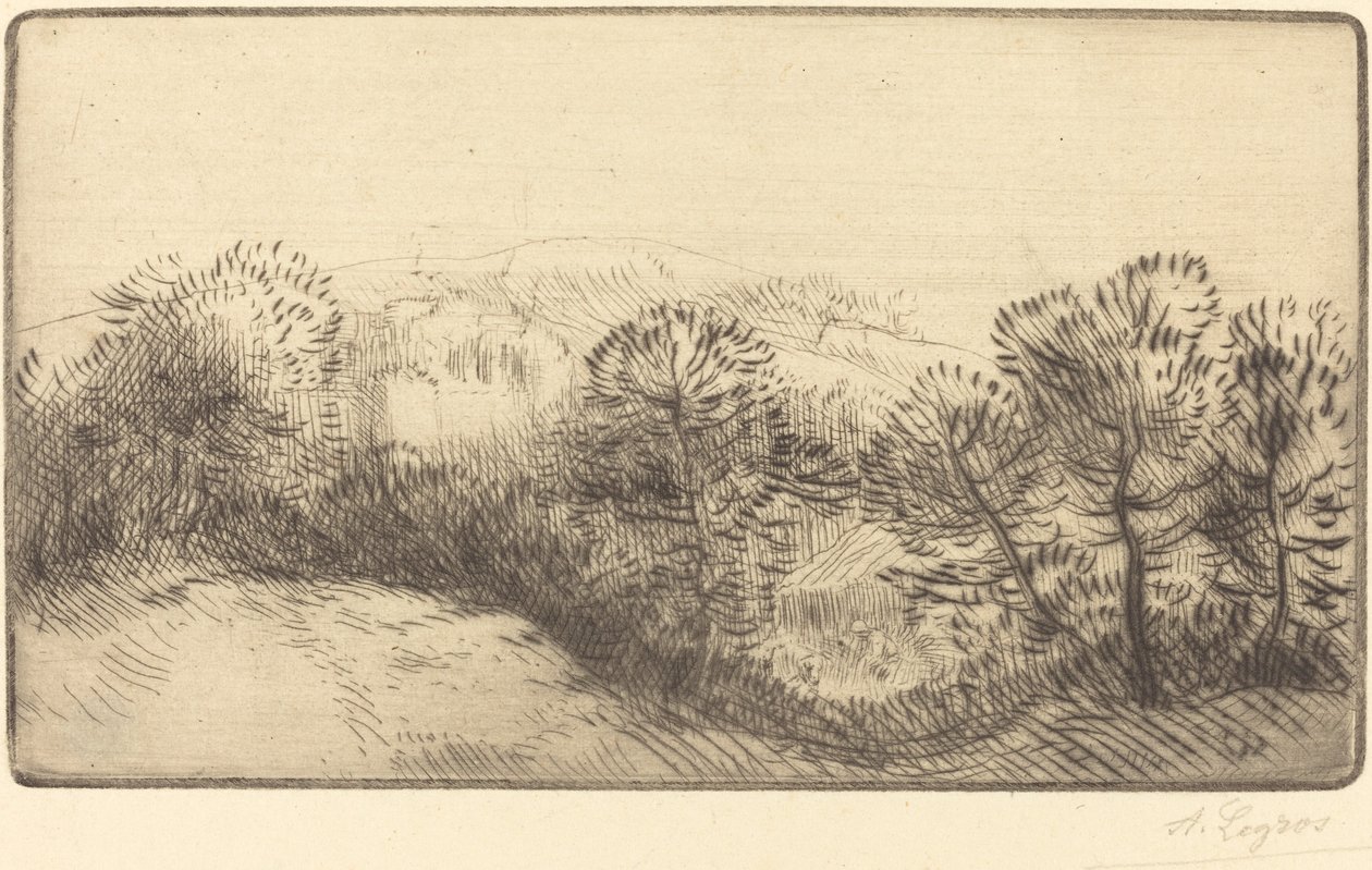 Nær skogen Pres du bois. av Alphonse Legros