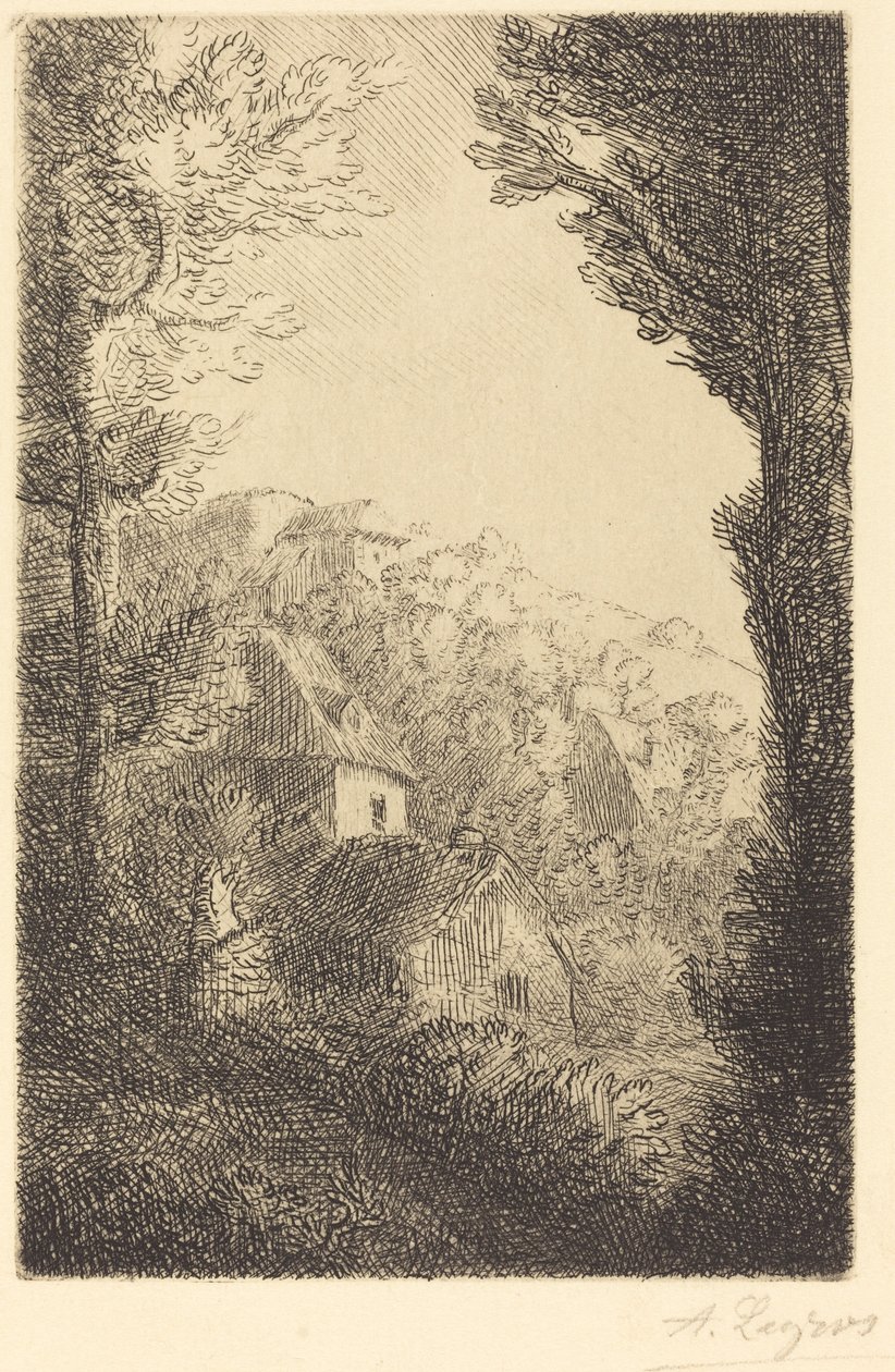 Old Chateau Et gammelt slott. av Alphonse Legros