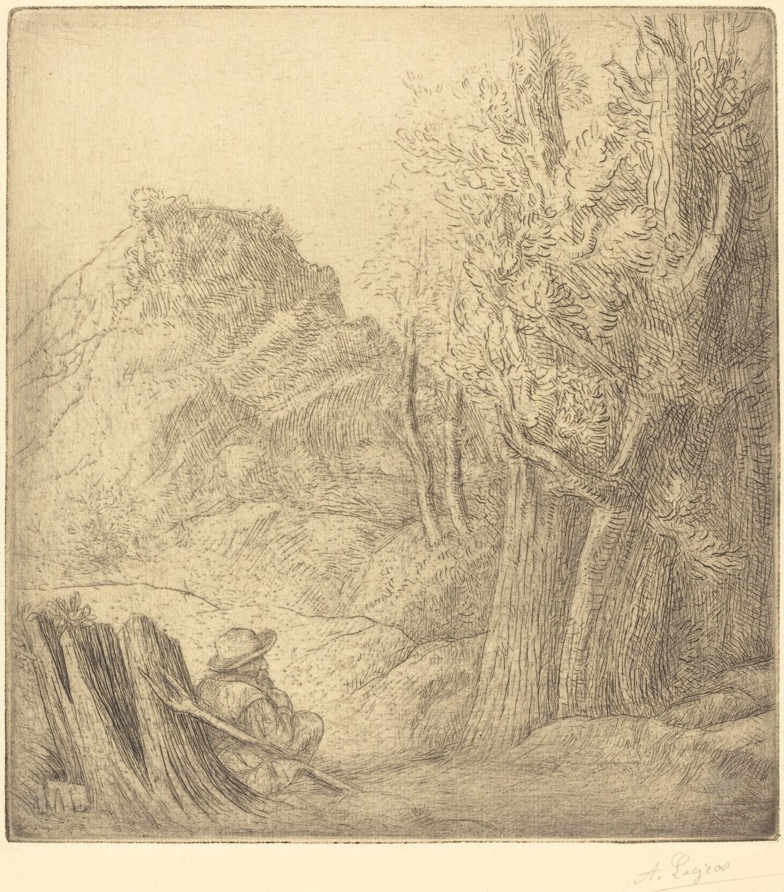 Old Village Old Town. av Alphonse Legros