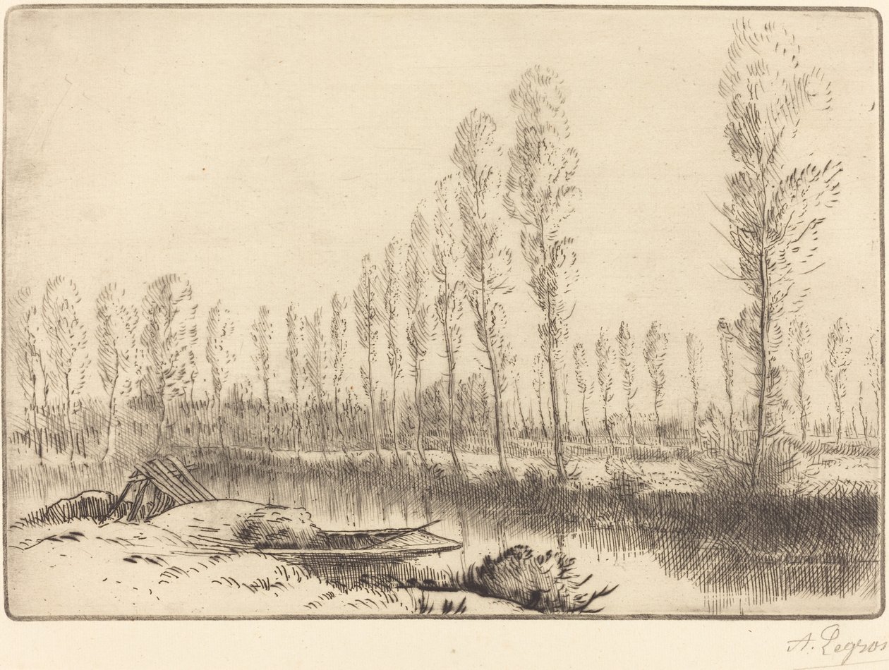 Popler nær Amiens av Alphonse Legros