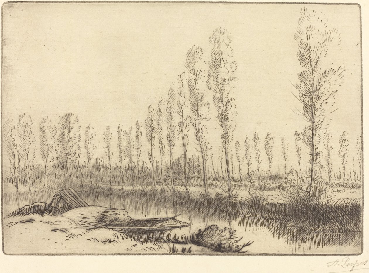 Popler nær Amiens av Alphonse Legros