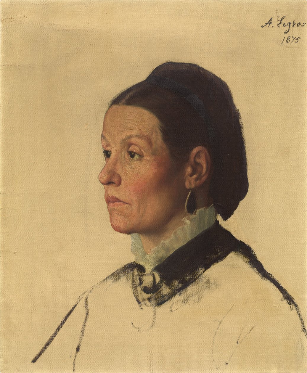 Portrett av en kvinne av Alphonse Legros