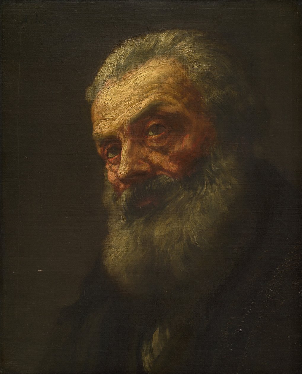 Portrett av en gammel mann av Alphonse Legros