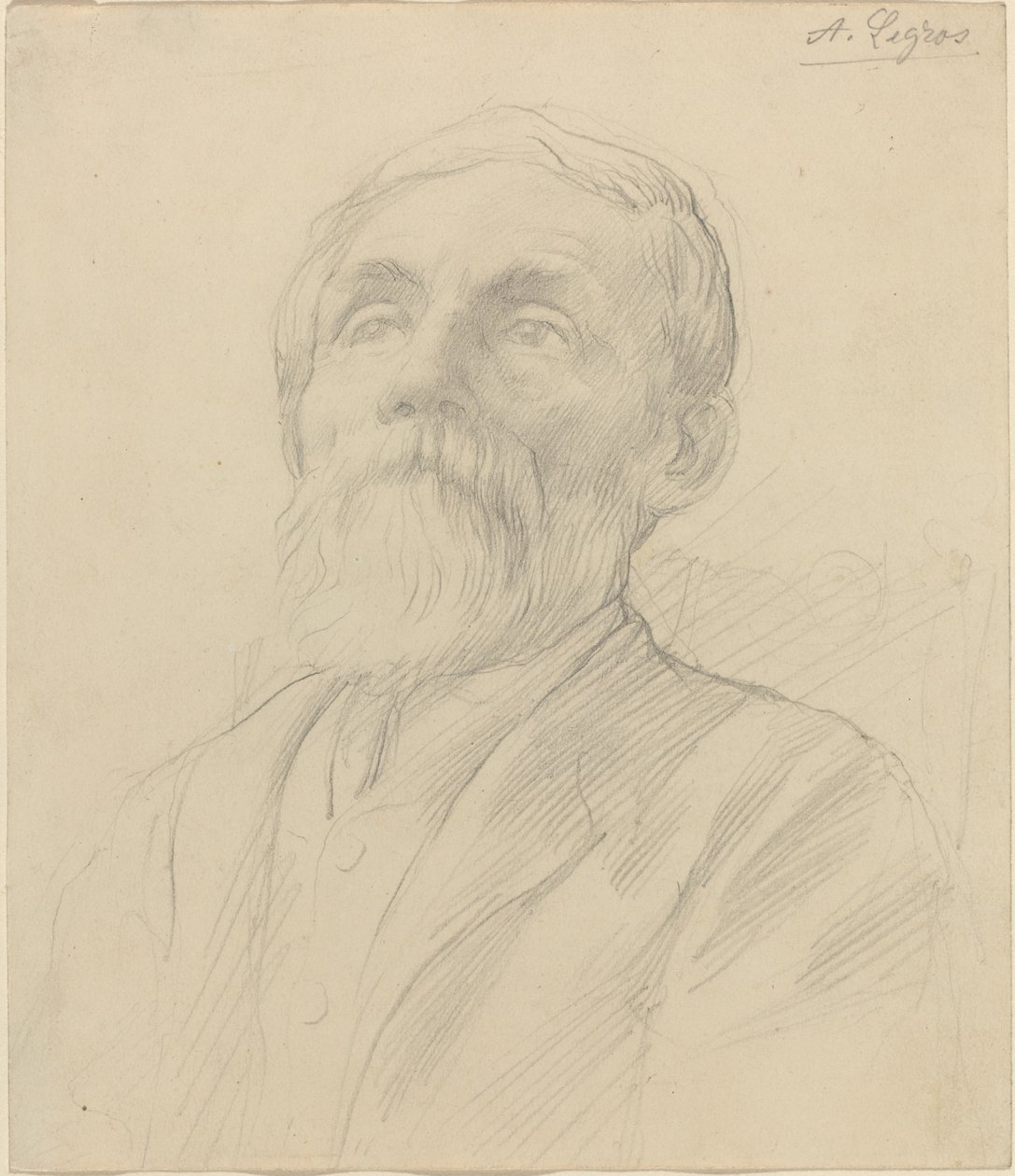 Portrett av en gammel mann av Alphonse Legros
