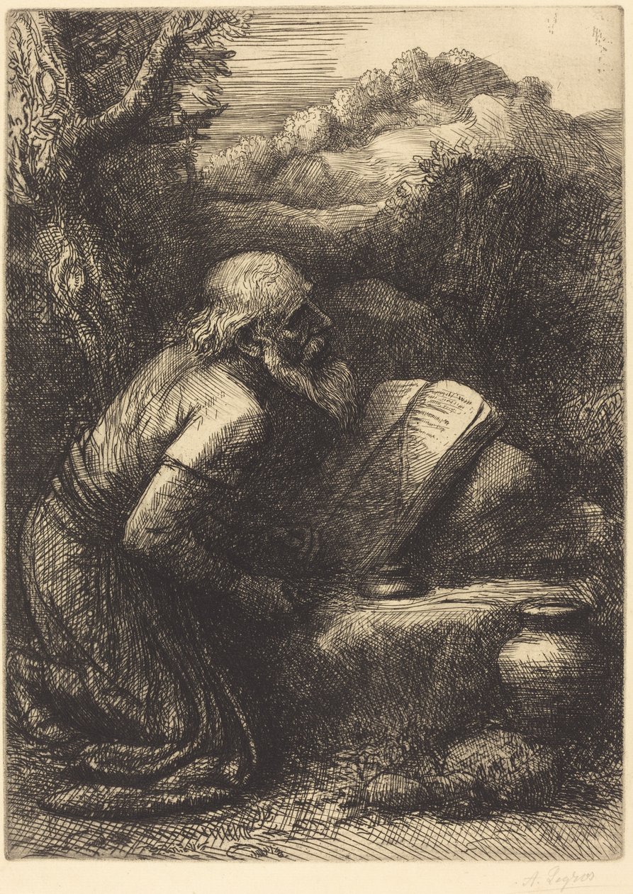 Saint Jerome, 2. plate av Alphonse Legros