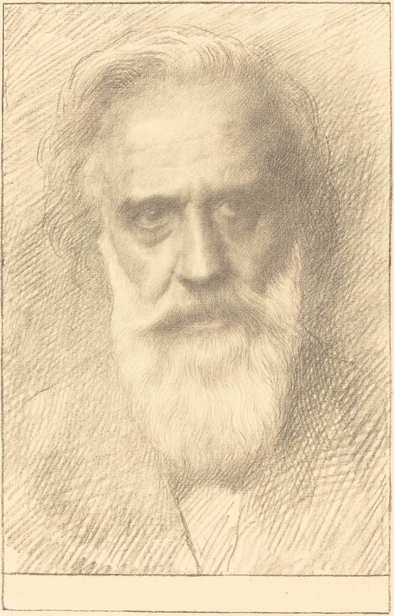 Selvportrett av Alphonse Legros