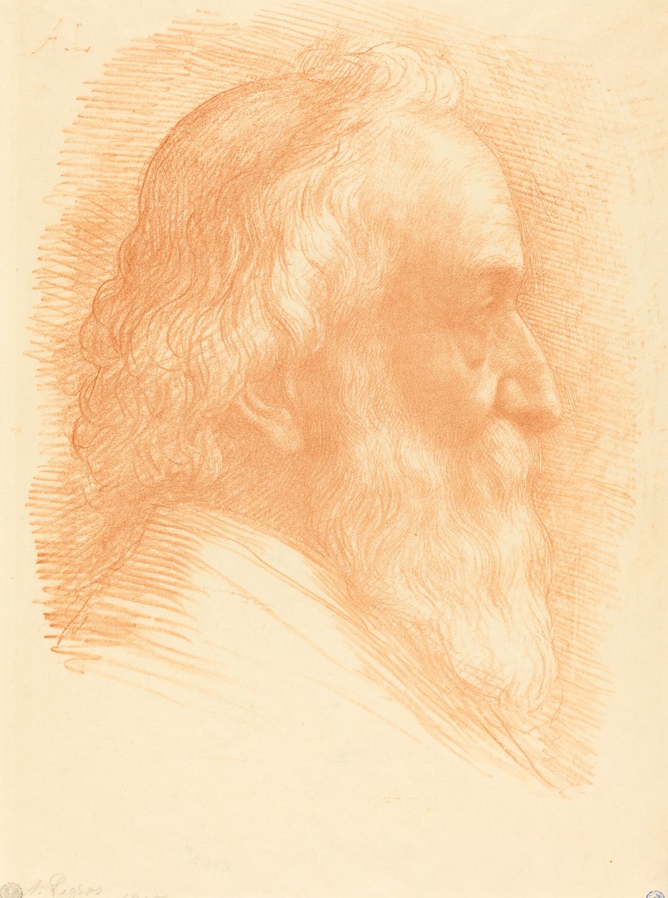 Selvportrett, 10. plate, 1905. av Alphonse Legros