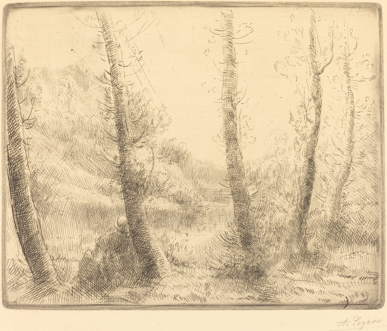 Liten innsjø av Alphonse Legros
