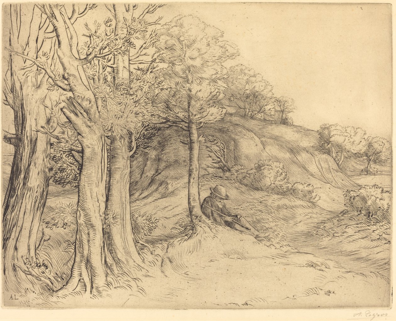 Ensomhet (Ensomhet (Landskap)) av Alphonse Legros