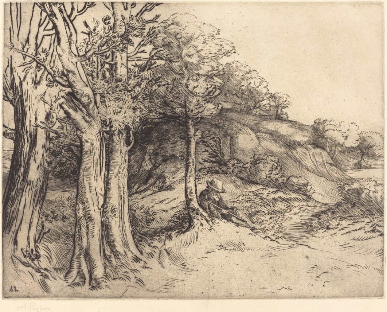 Ensomhet (Ensomhet (Landskap)) av Alphonse Legros