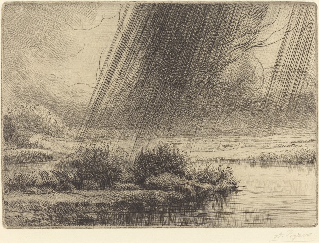Storm av Alphonse Legros