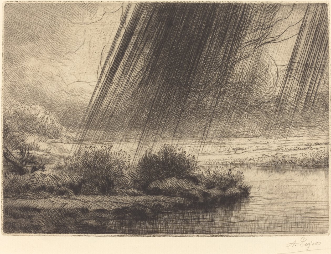 Storm av Alphonse Legros
