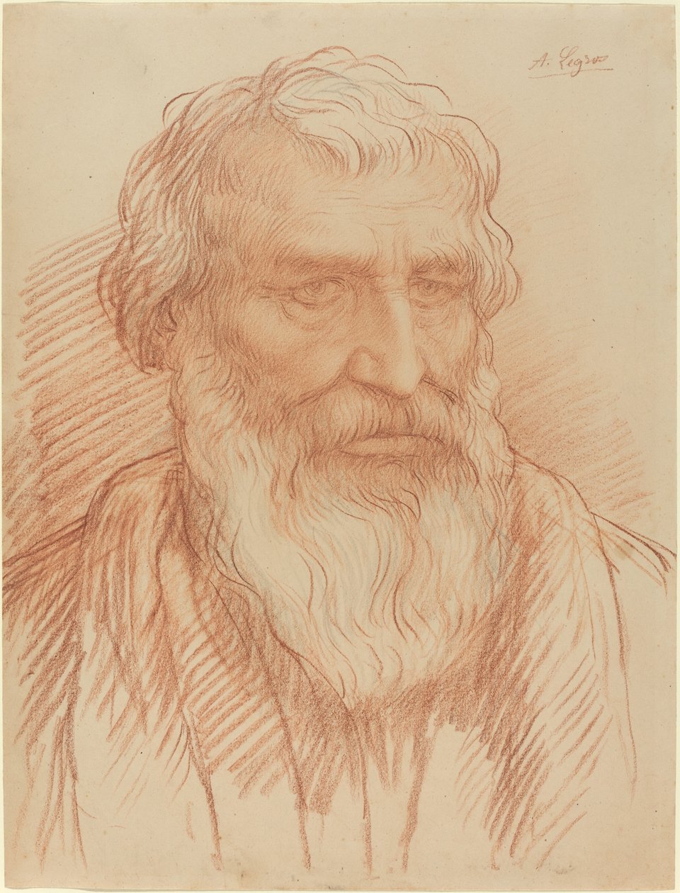 Studie av et hode av Alphonse Legros