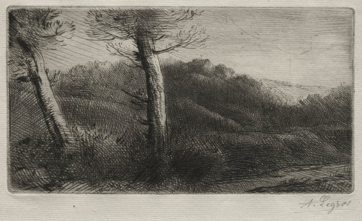 Solnedgang. av Alphonse Legros
