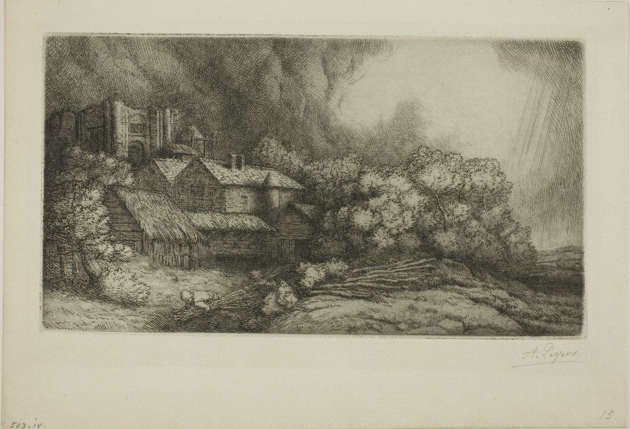 Abbey Farm av Alphonse Legros